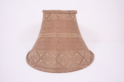 #ad #ad Brocade Style Texture Pattern Fabric 9 x 14 Vtg Bell Lamp Shade $55.99