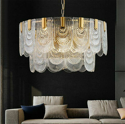#ad 60CM Luxury Crystal Glass Chandelier Pendant Lamps Home Lighting Ceiling Fixture $369.99