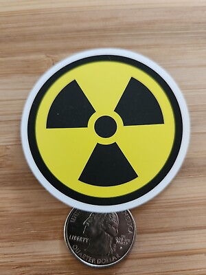 #ad Radioactive Sticker Laptop Sticker Decal Funny Sticker Joke Gag Comedy Fun $1.05