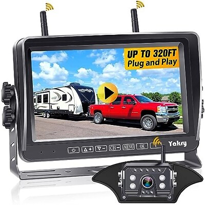 #ad Wireless Furrion RV Backup Camera Kit Y31 Dual DVR 7quot; Touchscreen 4CH $132.87
