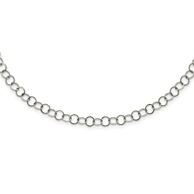 #ad Stainless Steel Polished Fancy Link Chain $21.45