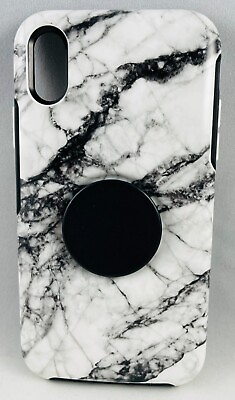 #ad OtterPop Symmetry Series Case for iPhone Xr Only White Marble $14.99