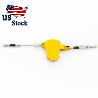 #ad Universal CNC Stunt Clutch Pull Cable Lever Easy System Dirtbike Gold $15.92