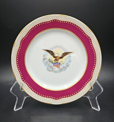 #ad Woodmere ABRAHAM LINCOLN White House China Salad Dessert Plate MINT $43.88