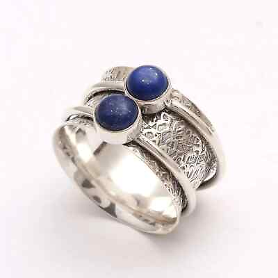 #ad Blue Lapis Lazuli 925 Sterling Silver Ring Women Handmade Ring Gift For love $10.55