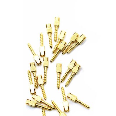 #ad NORDIN Dental Gold Plated Screw Posts Conical Cross Head Size Short 1 S1 12 Box $13.99