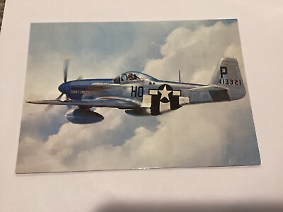 #ad Cripe#x27;s A#x27;Mighty 3rd North American P 51D Unposted Postcard $5.49