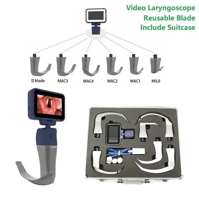 #ad Digital Video Laryngoscope Reusable Sterilizable Blades US Local Shipping $664.05