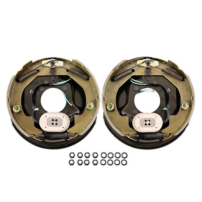 #ad One Pair Electric Trailer Brake 10quot; x 2 1 4quot; assembly for 3500 lbs axle $74.99