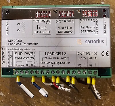 #ad Sartorius MP 20 00 Load Cell Transmitter 9408 800 20001 $300.00