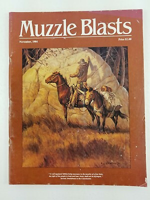 #ad Vintage August Muzzle Blasts Magazine Friendship Indiana November 1984 b 6 $12.53