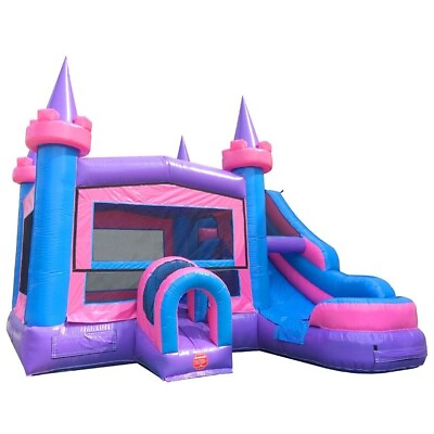 #ad Princess Modular Commercial Inflatable Water Slide Kids Bounce House With Blower $3699.99