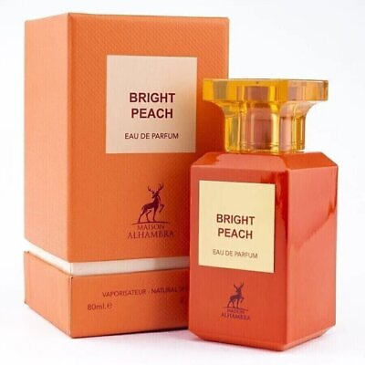 #ad Bright Peach by Maison Alhambra perfume for unisex EDP 2.7 oz New in Box $24.95
