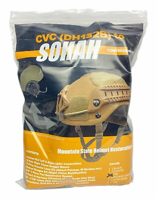 #ad CVC to SOHAH Combat Helmet Conversion Kit Rails NVG Mount Everything Needed $119.99