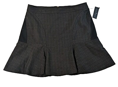 #ad Worthington Women Skirt Black and Brown Sz 12 $11.24
