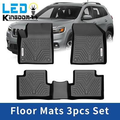Floor Mats Liners for 2015 2021 Jeep Cherokee Rubber All Weather Front Rear Set $68.24