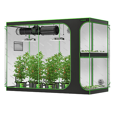 #ad VIVOSUN 2 in 1 Grow Tent Multi Chamber Floor Tray for Indoor Hydroponic Planting $151.99
