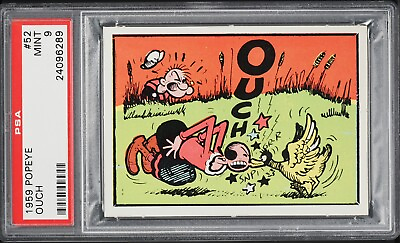 #ad 1959 POPEYE #52 Ouch Olive Oil PSA 9 MINT POP 5 None Higher Ad Trix $64.99