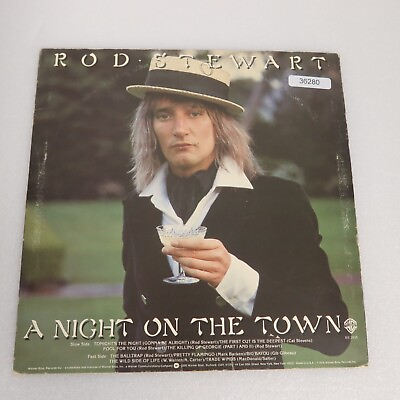 #ad Rod Stewart A Night On The Town LP Vinyl Record Album $9.77