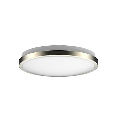 #ad LED Ceiling Lights Flush Mount Brushed Nickel 1200 Lumens Adjustable Brightness $60.99