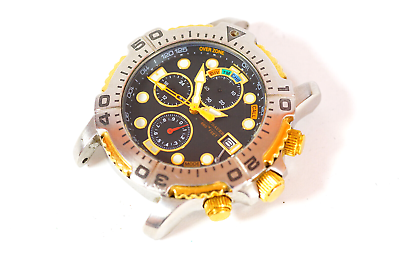 #ad Rare WITTNAUER Dive Watch Chronograph Divers Wristwatch CZ 8095 Parts Repair $275.00