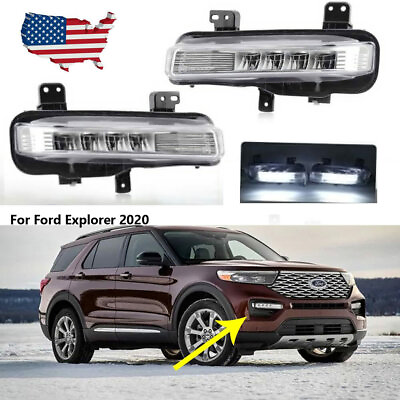 #ad LED Fog Light For Ford Explorer 2020 2023 Pair Clear Front Lamps Left amp; Right $139.99