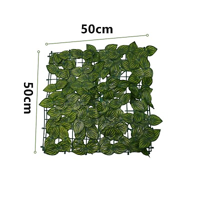 #ad 0.5M Artificial Hedge Ivy Leaf Garden Fence Wall Balcony Privacy Screening Trell $13.64