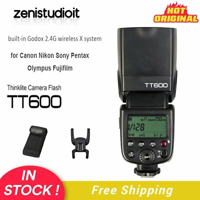 #ad US Godox TT600 2.4G Camera Flash Speedlite for Canon Nikon Pentax Olympus Fuji $63.00