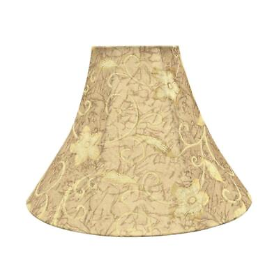 #ad Aspen Creative Corp Lamp Shades 16quot; x 12quot; Floral Pattern Bell Spider in Brown $57.40