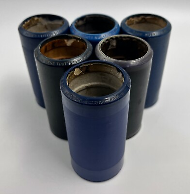 #ad Lot of 6 Vintage Edison Blue Amberol Record Cylinders $24.50