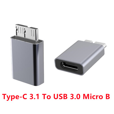 #ad Type C F to Micro B USB M Date Plug Adapter Compatible With Type C Devices AU $6.54