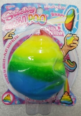 #ad HogWild Sticky Rainbow Multi Color Unicorn Poo With Soft Skin amp; Mold Able Middle $9.97