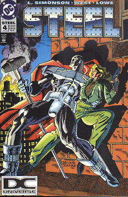 #ad STEEL 1993 Series DC #4 DCUNIVERSE Fine Comics Book $24.00