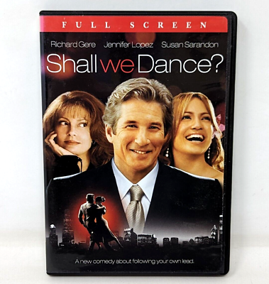 #ad Shall We Dance? DVD 2005 Full Screen Richard Gere Jennifer Lopez NT22 $5.00