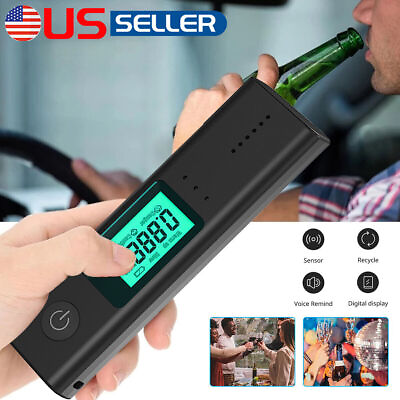 #ad Alcohol Breathalyzer Accurate Detection Breath Rechargeable Alcohol Tester $11.89