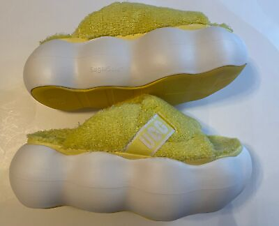 #ad New UGG Sugarcloud Slide Sandals Terry 3quot; Platform SZ 11 Slipper Shoes 1138178 $64.99