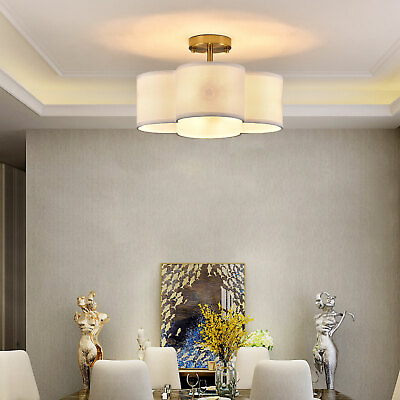 #ad 4 Light Ceiling Light Chandelier For Living Room Bedroom Pendant Lamp Fixture US $31.35
