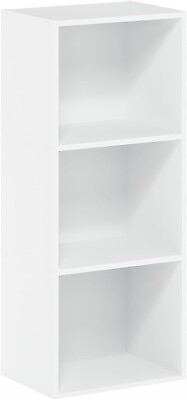 #ad Furinno 11003WH 3 Tier Open Shelf Bookcase White Color 12quot; W X 31.5quot; H X 9. $31.87