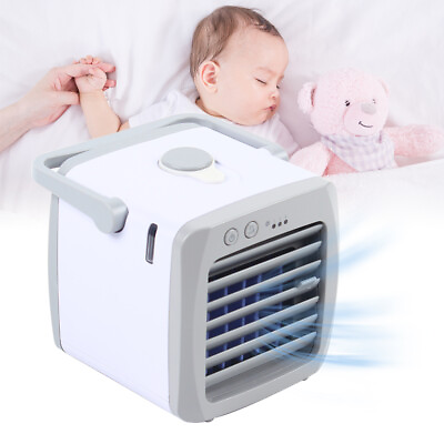 #ad Portable Mini Air Conditioner Humidifier Desktop Bedroom Artic Cooler USB Fan $13.30