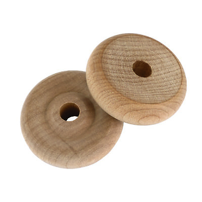 #ad Wooden Toy Wheels 1 1 4quot; Dia. 7 16quot; W 1 4quot; Axle Hole 4 pack $2.99