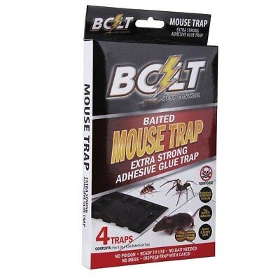#ad 4 Traps Mouse Traps Glue Non Toxic Super Sticky Board Rat Small traps $14.69