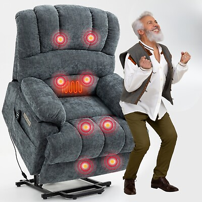 #ad Power Lift Recliner Chair with 8 Point Vibration Massage and Lumbar Heating $4848.00