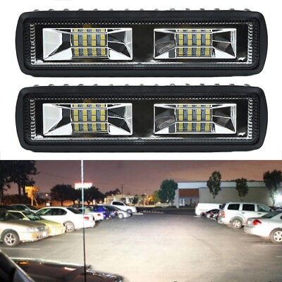 #ad 1 PAIR 12V 24V 18W LED WORK LIGHTS BAR Flood OFF ROAD 4WD SUV ATV CAR LAMPS $25.06