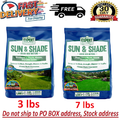 #ad Expert Gardener Sun amp; Shade Northern Grass Seed Mix for Sun to Partial Shade $13.97