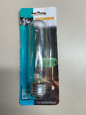 #ad Sylvania 25 Watt 120 Volt Clear T10 Tubular Light Bulb with Standard Medium $8.99