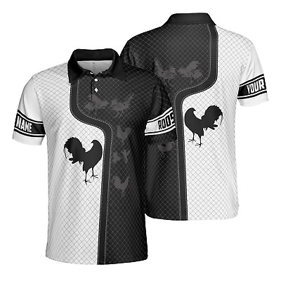 #ad All over Print Unisex Polo Shirt Mexico cockfighting Rooster 3D Custom Name #8 $24.99