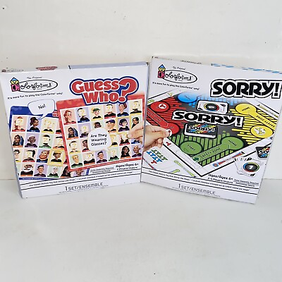 #ad Hasbro Colorforms Games Set of 2 Guess Who? and Sorry Brand New Sealed Ages 6 $15.00