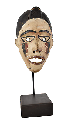 #ad Kongo Pigmented Mask on Custom Stand Congo $350.00