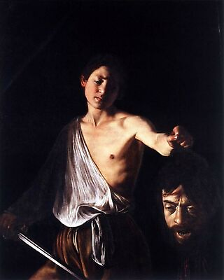 #ad David with the Head of Goliath 1610 by Caravaggio art painting print $8.09