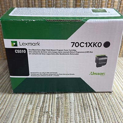 #ad Genuine Lexmark 70C1XK0 Black High Yield Return Program Toner Cartridge $47.99